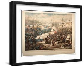 Battle of Pea Ridge, Ark, 1889-Kurz And Allison-Framed Giclee Print