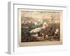 Battle of Pea Ridge, Ark, 1889-Kurz And Allison-Framed Giclee Print