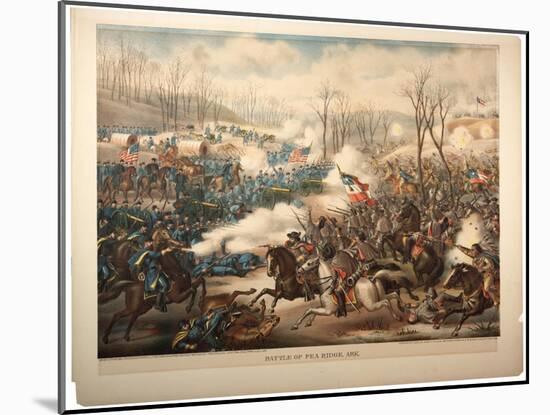 Battle of Pea Ridge, Ark, 1889-Kurz And Allison-Mounted Giclee Print