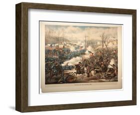 Battle of Pea Ridge, Ark, 1889-Kurz And Allison-Framed Giclee Print