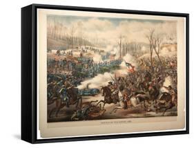 Battle of Pea Ridge, Ark, 1889-Kurz And Allison-Framed Stretched Canvas