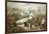 Battle of Pea Ridge, Arkansas, 6th-8th March, Engraved by Kurz and Allison-null-Framed Giclee Print