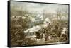 Battle of Pea Ridge, Arkansas, 6th-8th March, Engraved by Kurz and Allison-null-Framed Stretched Canvas