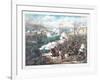 Battle of Pea Ridge, Arkansas, Pub. Kurz and Allison, 1889-null-Framed Giclee Print