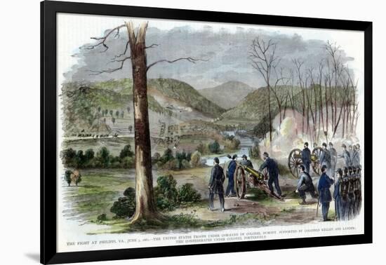 Battle of Philippi, West Virginia, American Civil War, June 1861-null-Framed Giclee Print