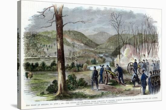 Battle of Philippi, West Virginia, American Civil War, June 1861-null-Stretched Canvas