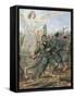 Battle of Piave River, 1918-Tancredi Scarpelli-Framed Stretched Canvas