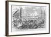 Battle of Pittsburg Landing, Dresser's Battery-Frank Leslie-Framed Art Print