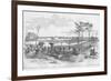 Battle of Pittsburg Landing-Frank Leslie-Framed Art Print