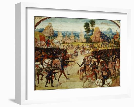 Battle of Poitiers, 1365-null-Framed Giclee Print