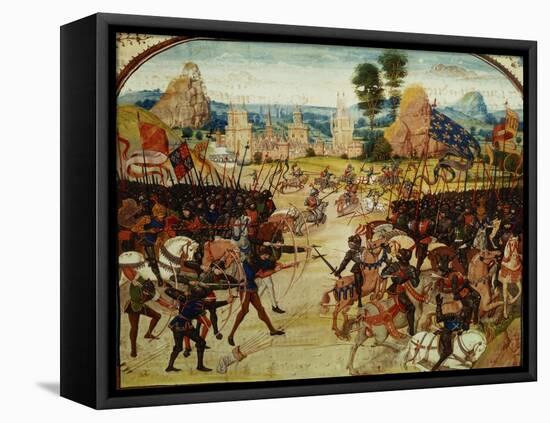 Battle of Poitiers, 1365-null-Framed Stretched Canvas