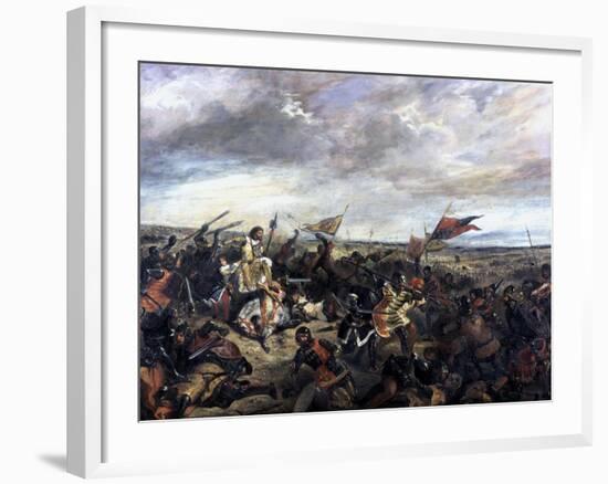 Battle of Poitiers, 1830-Eugene Delacroix-Framed Giclee Print