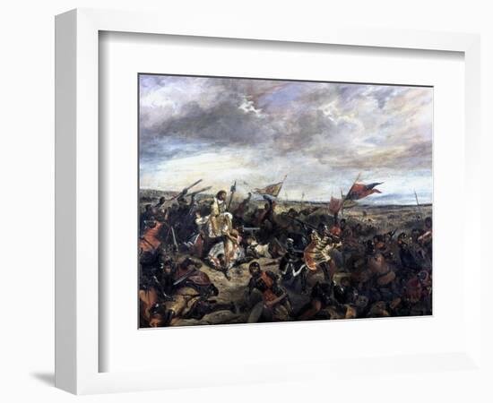 Battle of Poitiers, 1830-Eugene Delacroix-Framed Giclee Print