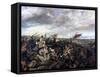 Battle of Poitiers, 1830-Eugene Delacroix-Framed Stretched Canvas