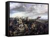 Battle of Poitiers, 1830-Eugene Delacroix-Framed Stretched Canvas