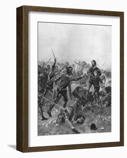 Battle of Poitiers, France, 1356-Henri-Louis Dupray-Framed Giclee Print