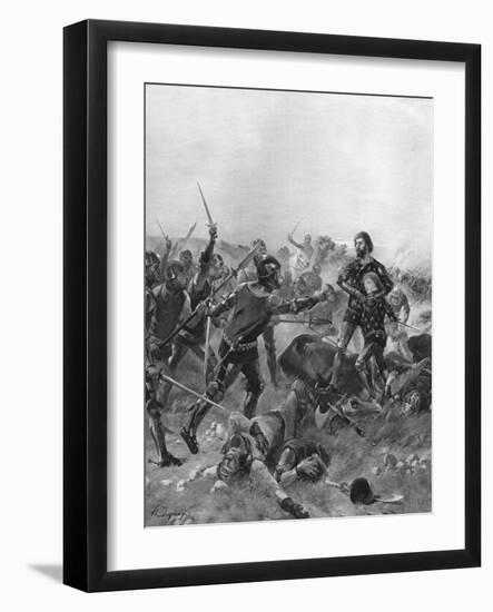 Battle of Poitiers, France, 1356-Henri-Louis Dupray-Framed Giclee Print