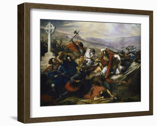 Battle of Poitiers, France, 732-Charles Auguste Guillaume Steuben-Framed Giclee Print