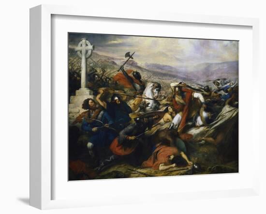 Battle of Poitiers, France, 732-Charles Auguste Guillaume Steuben-Framed Giclee Print