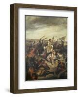 Battle of Poitiers-Eugene Delacroix-Framed Giclee Print