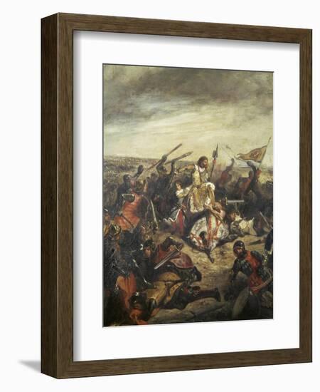 Battle of Poitiers-Eugene Delacroix-Framed Giclee Print