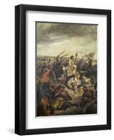 Battle of Poitiers-Eugene Delacroix-Framed Giclee Print