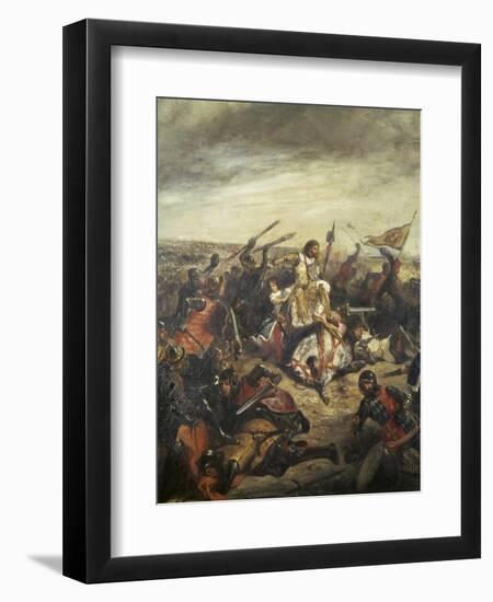 Battle of Poitiers-Eugene Delacroix-Framed Giclee Print