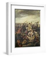 Battle of Poitiers-Eugene Delacroix-Framed Giclee Print