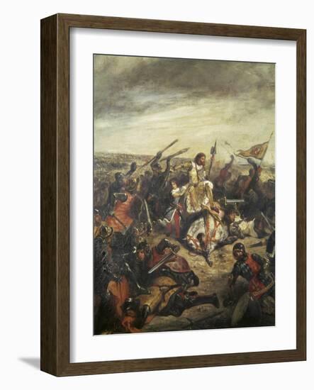 Battle of Poitiers-Eugene Delacroix-Framed Giclee Print