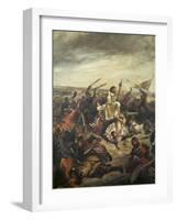 Battle of Poitiers-Eugene Delacroix-Framed Giclee Print