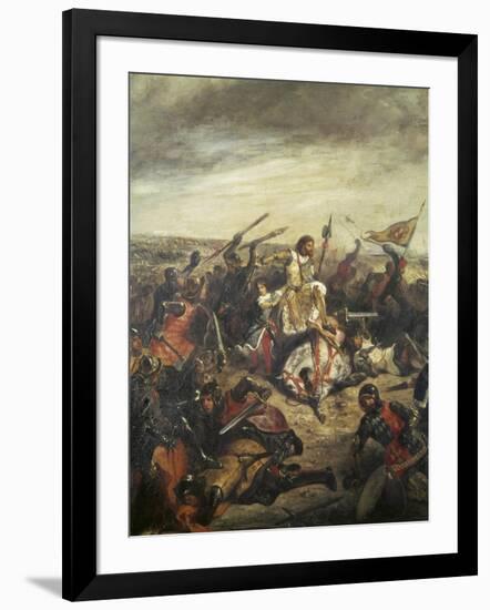 Battle of Poitiers-Eugene Delacroix-Framed Giclee Print