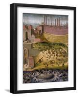 Battle of Port Camollia in Siena, 1526-Giovanni Cini-Framed Giclee Print