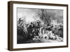 Battle of Princeton, 1777-John Trumbull-Framed Giclee Print