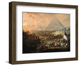 Battle of Pyramids, 21 July 1798-Francois Louis Joseph Watteau-Framed Giclee Print