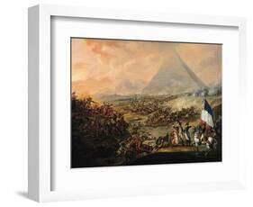 Battle of Pyramids, 21 July 1798-Francois Louis Joseph Watteau-Framed Giclee Print