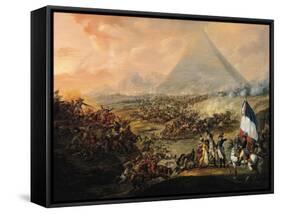 Battle of Pyramids, 21 July 1798-Francois Louis Joseph Watteau-Framed Stretched Canvas