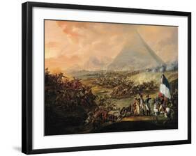 Battle of Pyramids, 21 July 1798-Francois Louis Joseph Watteau-Framed Giclee Print