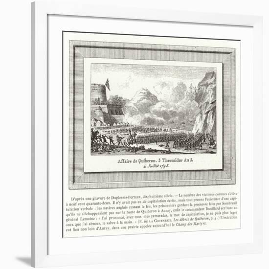 Battle of Quiberon, France, 21 July 1795-Jean Duplessis-bertaux-Framed Giclee Print