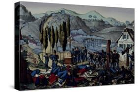 Battle of Reichshoffen or Woerth, August 6, 1870, Franco-Prussian War, France-null-Stretched Canvas