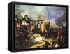 Battle of Rivoli Won by the Emperor Napoleon I, 14 January 1797, (C1835-188)-Felix Henri Emmanuel Philippoteaux-Framed Stretched Canvas