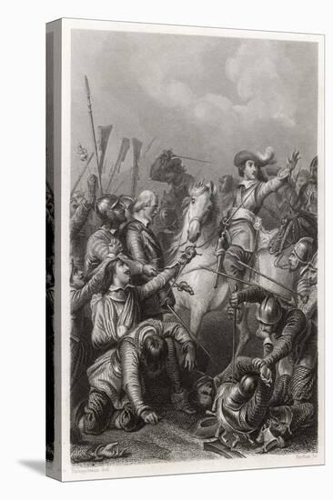 Battle of Rocroi, Louis II Conde Rallies the French-Pardinel-Stretched Canvas