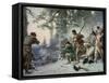 Battle of Roger's Rock-Jean Leon Gerome Ferris-Framed Stretched Canvas