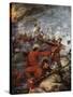 Battle of Rorke's Drift, Natal, Angol-Zulu War, 1879-Joseph Ratcliffe Skelton-Stretched Canvas