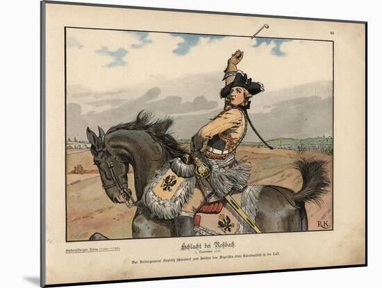 Battle of Rossbach-Richard Knoetel-Mounted Giclee Print