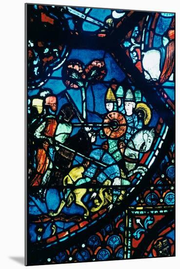 Battle of Sahagun, Stained Glass, Chartres Cathedral, C1225-null-Mounted Photographic Print