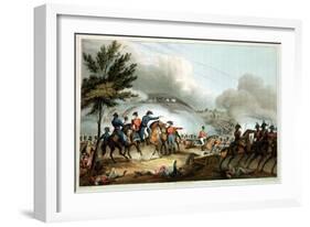 Battle of Salamanca, 22nd July 1812, Etched by J. Clarke, Coloured by M. Dubourg-William Heath-Framed Giclee Print