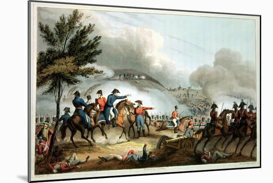 Battle of Salamanca, 22nd July 1812, Etched by J. Clarke, Coloured by M. Dubourg-William Heath-Mounted Giclee Print