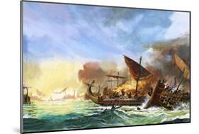 Battle of Salamis-Andrew Howat-Mounted Giclee Print