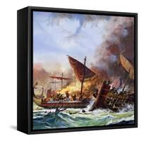 Battle of Salamis-Andrew Howat-Framed Stretched Canvas