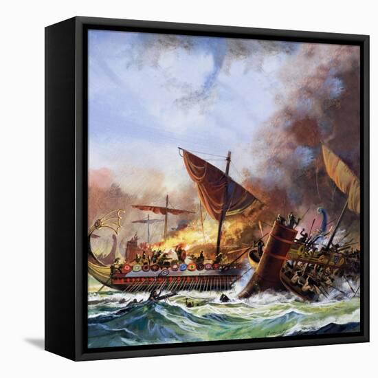 Battle of Salamis-Andrew Howat-Framed Stretched Canvas